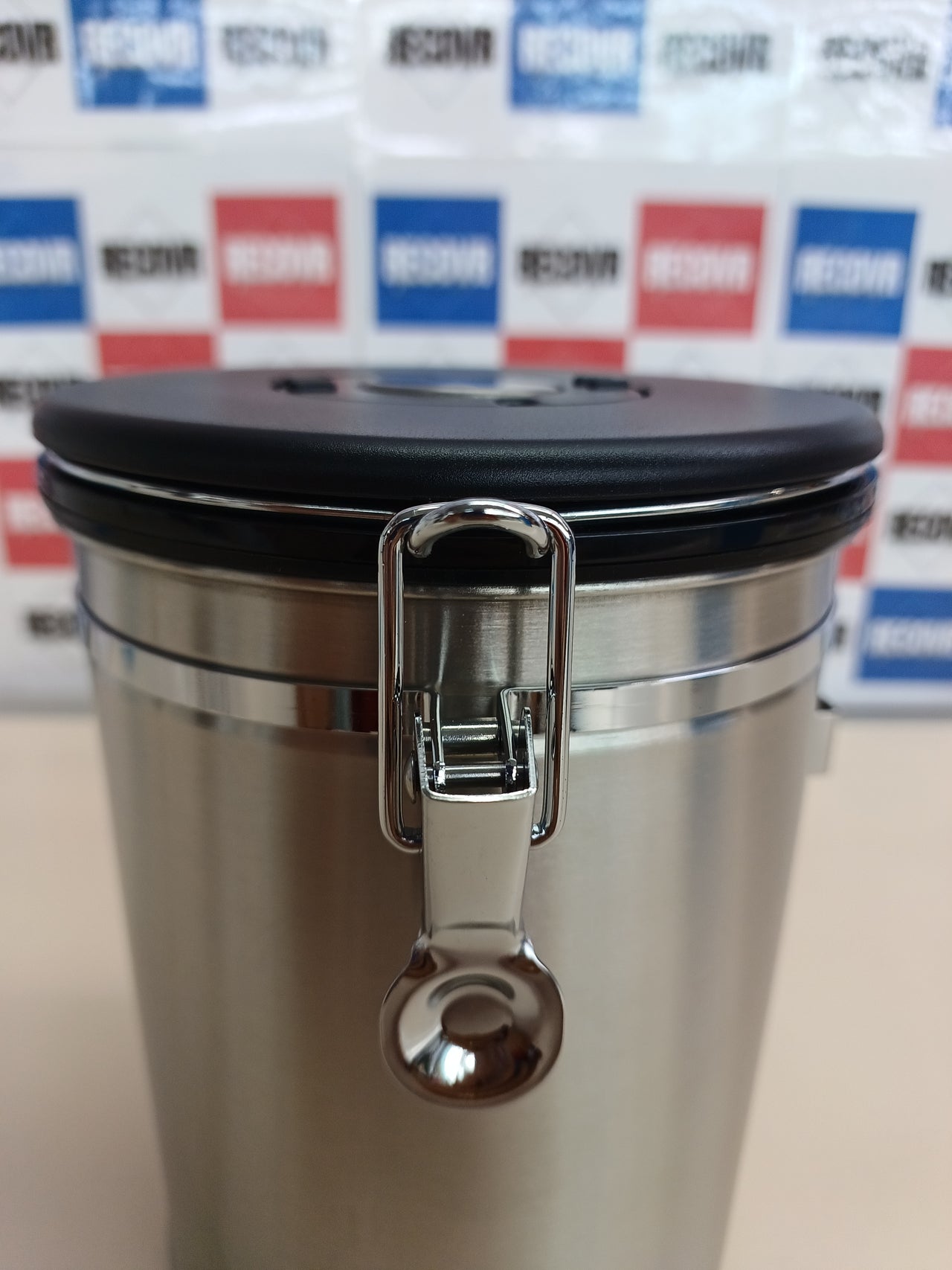 Lata de café de 1 kg, 2800 ml, con cuchara Shayson