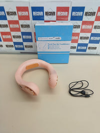 Ventilador cuello portátil 5 vel DDKJ rosa