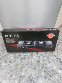 Cocina de gas portátil, 2 fogones SI YI JIA