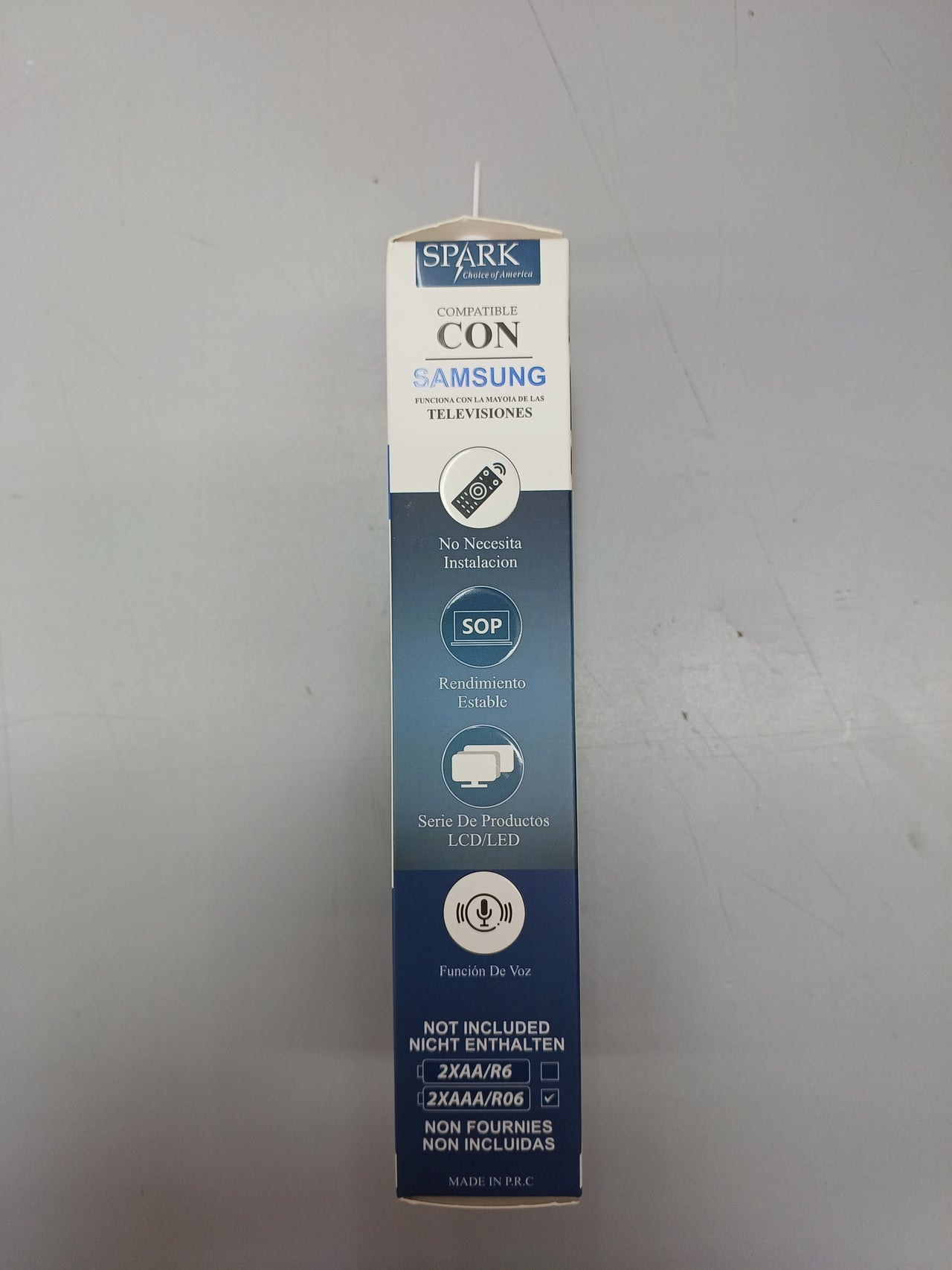 Mando compatible con TVs Samsungs, LCD/LED, no requiere configuración, códigos Samsungs preinstalados, Bluetooth, función de voz S-9RC/11