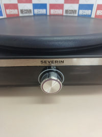 Crepera eléctrica Severin profesional con placa extraíble de 38 cm y 1500 W