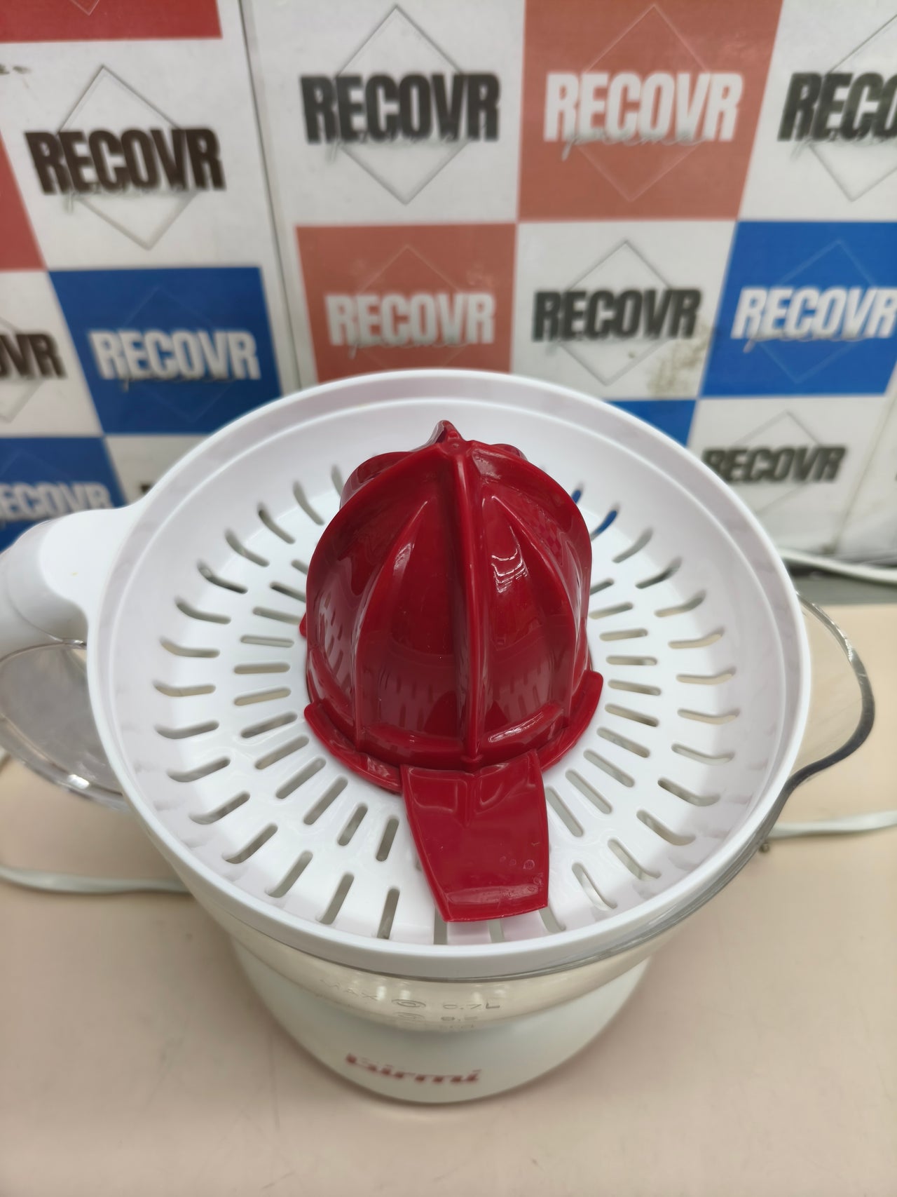 Girmi Sr02 Prensa De Cítricos Eléctricos 0,7 L 25 W Rojo, Blanco