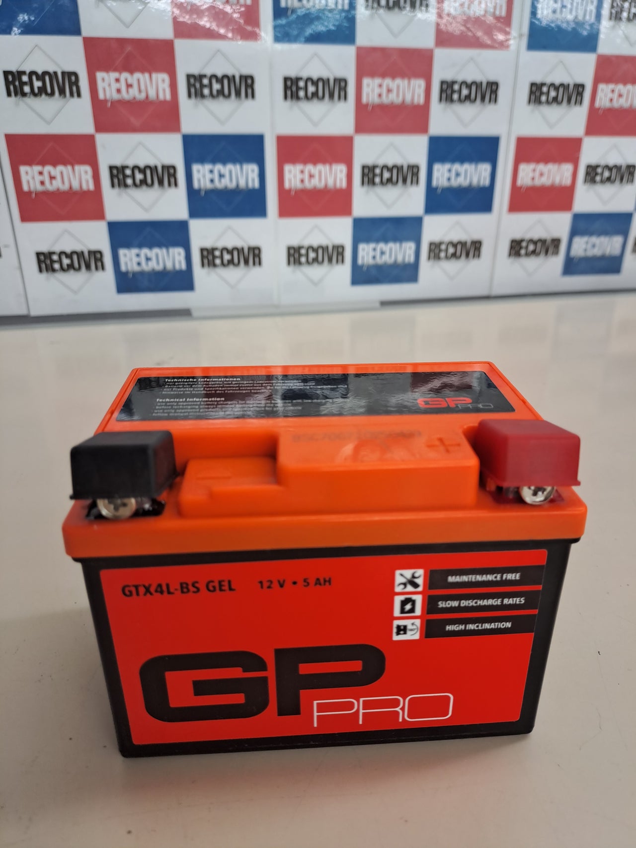 Batería de moto GEL GP-PRO GTX4L-BS 12V 5Ah sin mantenimiento