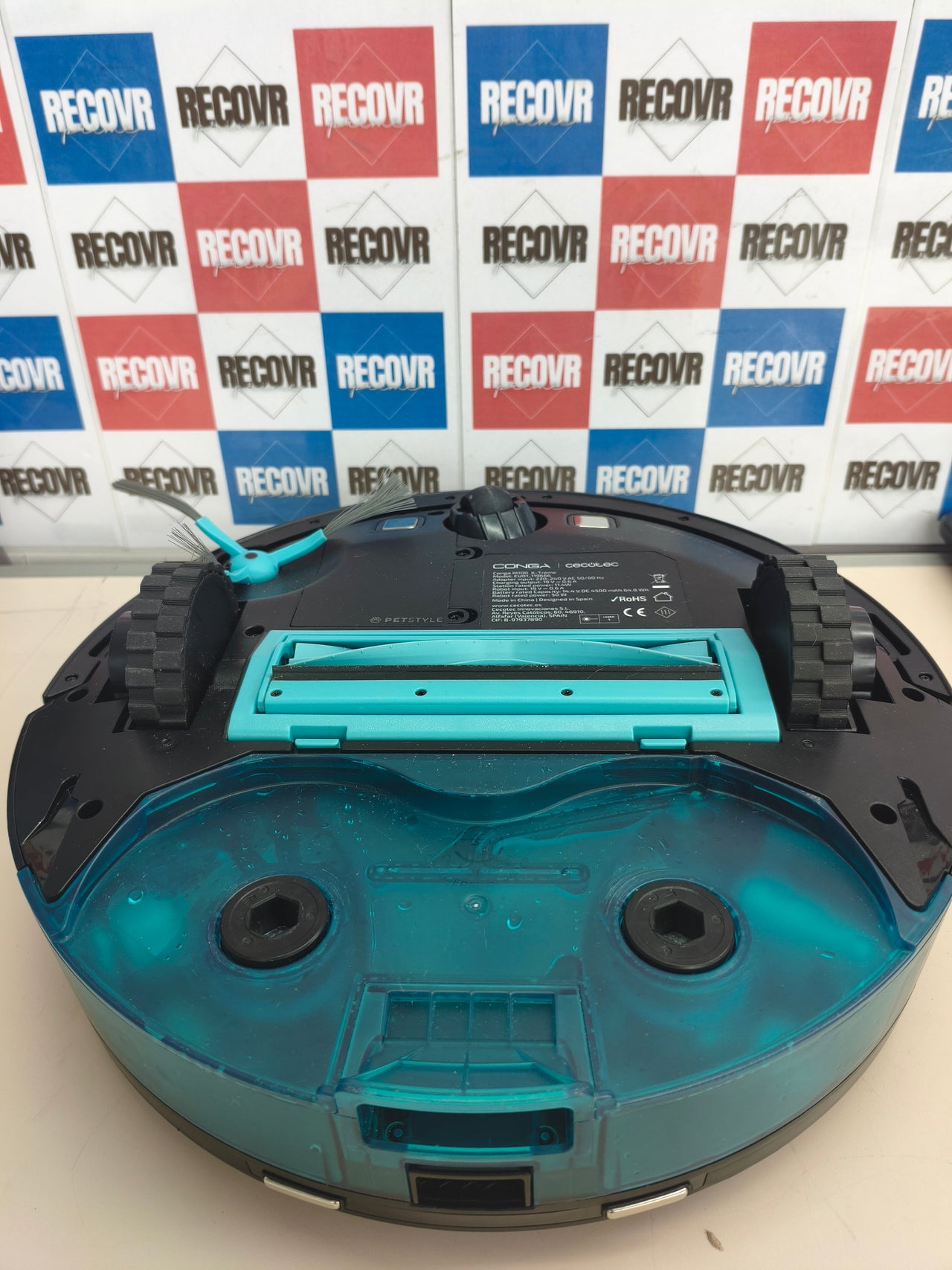 Robot aspirador Cecotec Conga M100 X-Treme con IA y mopas giratorias 20000Pa