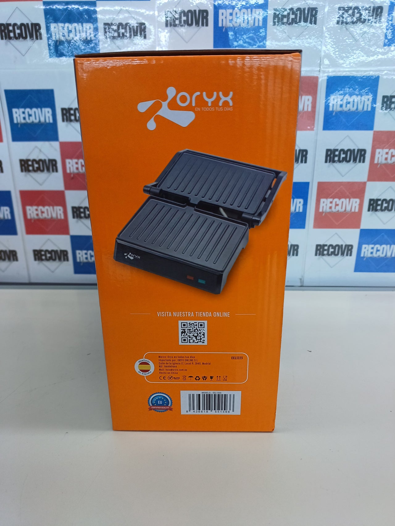 Parrillera eléctrica grill 1000w EEL1223