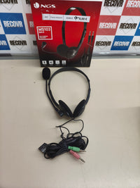 Auriculares con micrófono para ordenador, conexión jack de 3,5 mm