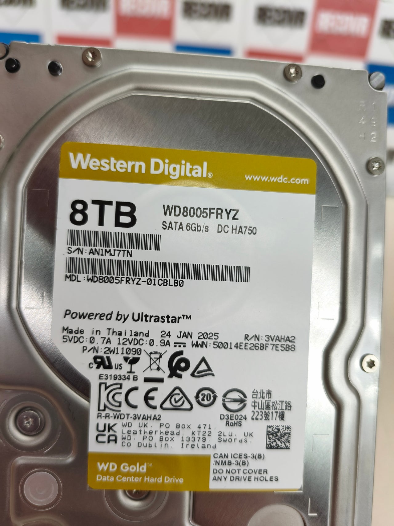 Disco duro WD Gold 8 TB