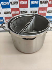 Olla para pasta de acero inoxidable de 7,25 litros